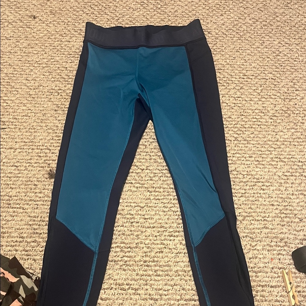 Under Armour Blue and Black Leggings